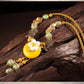 Elegant Citrine Flower Necklace