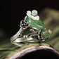 Antique Jade Shell Flower Ring