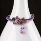 Fairy Amethyst Crystal Stone Charms Adjustable Bead Bracelet