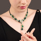 Genuine A+ Jade and Agate Flower Necklace