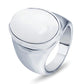 Semi Precious Stone Ring for Men Stainless Steel