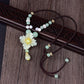 Jade Flower Choker Necklaces