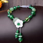 Green Agate Flower Shell  Bracelet