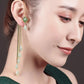 Jade One Ear Long hanging Earring