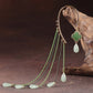 Jade One Ear Long hanging Earring