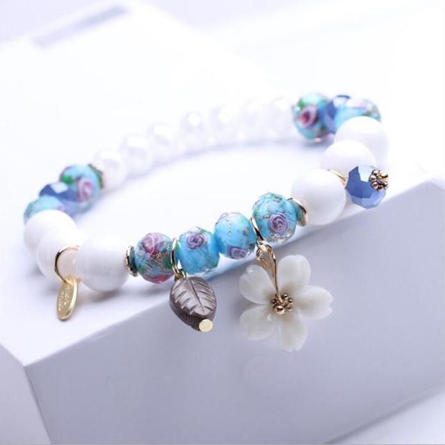 Glass Crystal Beaded Bracelets