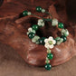 Genuine A+ Jade and Agate Flower bracelet