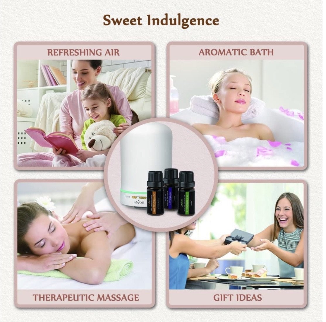 Sweet Indulgence 100% Pure Natural Essential Oils Set