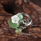 Antique Jade Shell Flower Ring