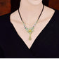 Jade Flower Choker Necklaces