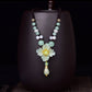 Jade Flower Choker Necklaces