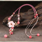 Elegant Pink Tourmaline Flower Necklace