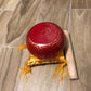 Charming Perfections EMBOSSED BUDDHA TIBETAN SINGING BOWL SET RED - Red