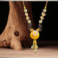 Elegant Citrine Flower Necklace