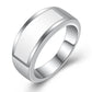 Slim Semi Precious Stone Ring for Men Stainless Steel