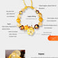 Fierce Sun Yellow Shell Flower Topaz & Agate Stone Bracelet