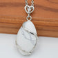 Natural Stone Pendant Necklace Horse Eye Shape Jewelry