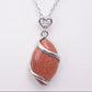 Natural Stone Pendant Necklace Horse Eye Shape Jewelry