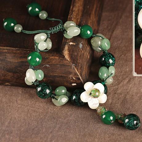 Charming Perfections High Quality Natural Green Jade Emerald Flower Bracelet Jewelry with wooden art background Pure Natural Stone Crystal Beauty Jewelry. Perfect for Birthday Gifts, Anniversary, Black Friday, Christmas, or any Occasion. Perfect Present for a Loved one. Fashion and Style. Very Fashionable for that special someone.