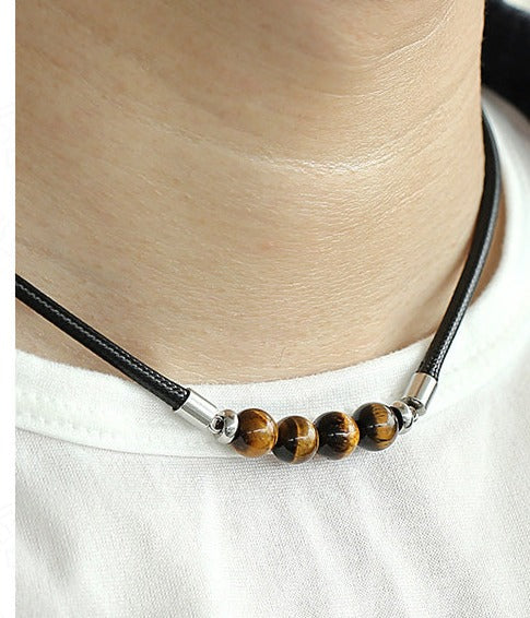 Charming Perfections Handmade Tiger Eye Crystal Natural Stone  Necklace Jewelry around neck for Gift, Birthday, Anniversary, Wedding, Christmas Friendship and Holiday