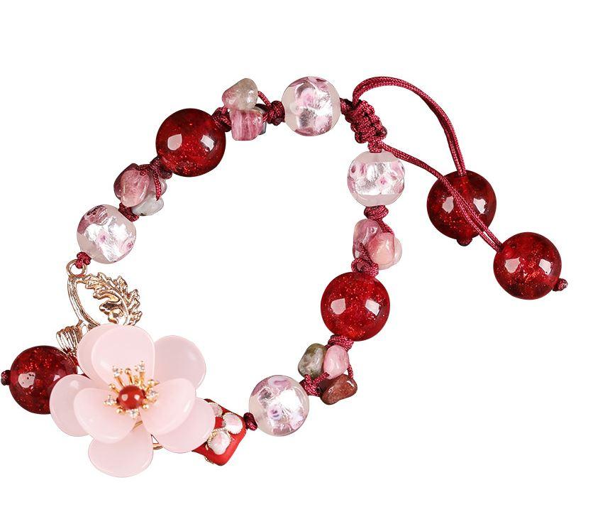 Charming Perfections High Quality Natural Luxury Pink Tourmaline flower bracelet Jewelry with white background Pure Natural Stone Crystal Beauty Jewelry. Perfect for Birthday Gifts, Anniversary, Black Friday, Christmas, or any Occasion. Perfect Present for a Loved one. Fashion and Style. Very Fashionable for that special someone.