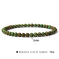 Natural Stone Chakra 4mm Beads Bracelet