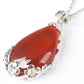 Teardrop Flower Stone Pendants Necklace Exquisite