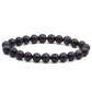 Charming Perfections Blue Sandstone Chakra Natural Crystal Stone Stretch Bracelets 8mm Jewelry with White background for Gift, Birthday, Anniversary, Wedding, Christmas Friendship and Holiday.