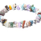 Charming Perfections Chakra Chipped Multistone Chakra Natural Crystal Stone Stretch Bracelet Jewelry with White background for Gift, Birthday, Anniversary, Wedding, Christmas Friendship and Holiday.