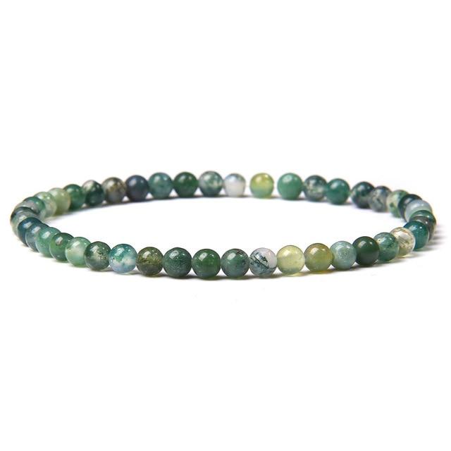 Natural Stone Chakra 4mm Beads Bracelet