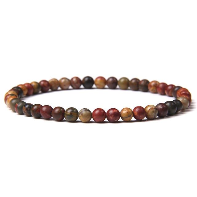 Natural Stone Chakra 4mm Beads Bracelet