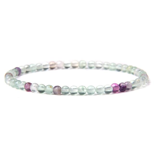 Natural Stone Chakra 4mm Beads Bracelet