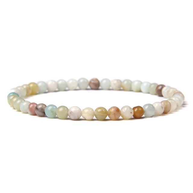 Natural Stone Chakra 4mm Beads Bracelet