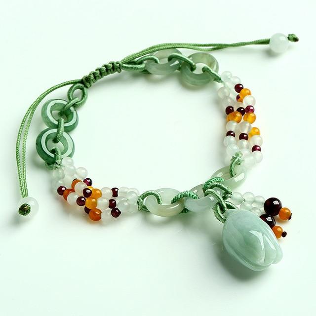 Charming Perfections High Quality Natural Green Jade Garnet tulip bracelet Jewelry with white background Pure Natural Stone Crystal Beauty Jewelry. Perfect for Birthday Gifts, Anniversary, Black Friday, Christmas, or any Occasion. Perfect Present for a Loved one. Fashion and Style. Very Fashionable for that special someone.