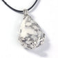 Teardrop Flower Stone Pendants Necklace Exquisite