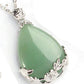 Teardrop Flower Stone Pendants Necklace Exquisite