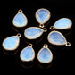 Water Drop Shape Natural Stone Pendant and Necklace